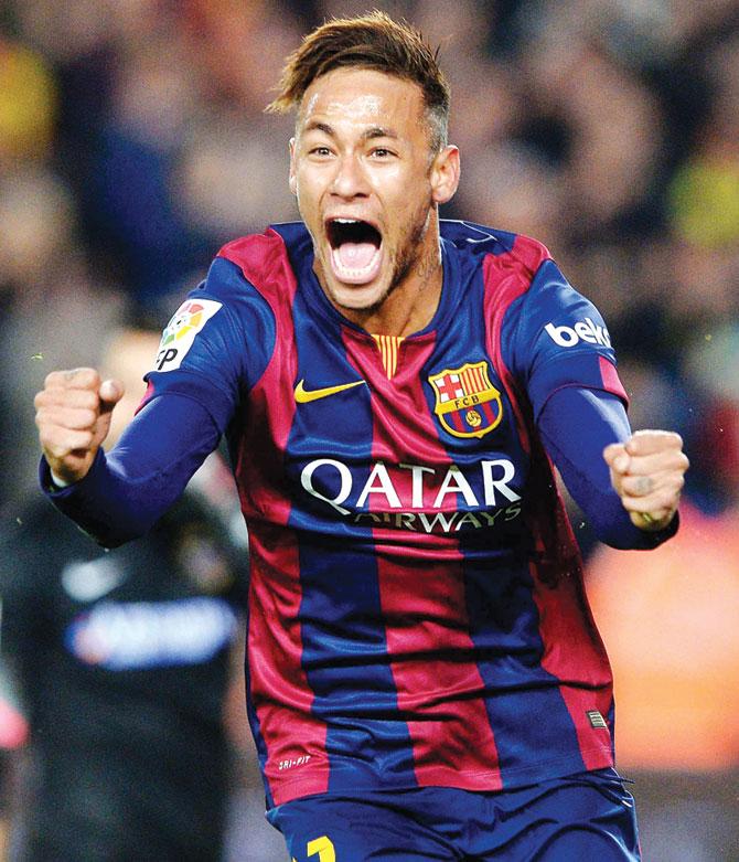 Barca striker Neymar 