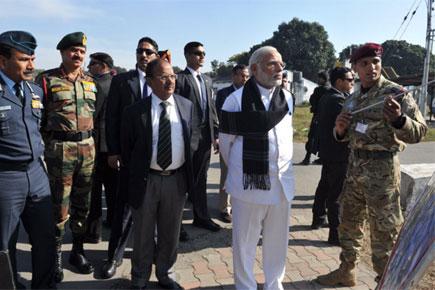 PM Narendra Modi visits Pathankot air base, voices satisfaction with counteroffensive