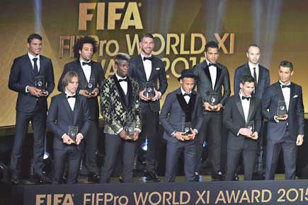 Real Madrid and Barcelona dominate 2015 FIFA FIFPro World XI