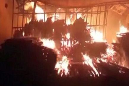 Fire breaks out at timber depot in Hyderabad