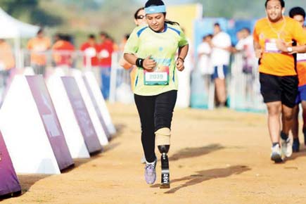 Female blade runner gears up for Mumbai marathon