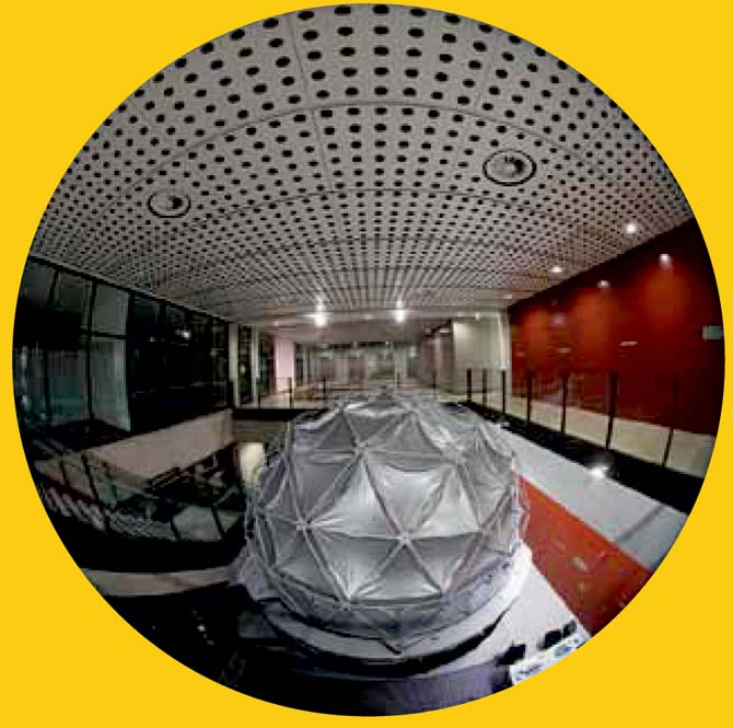 The dome lab at CSMVS which  will host the exhibition