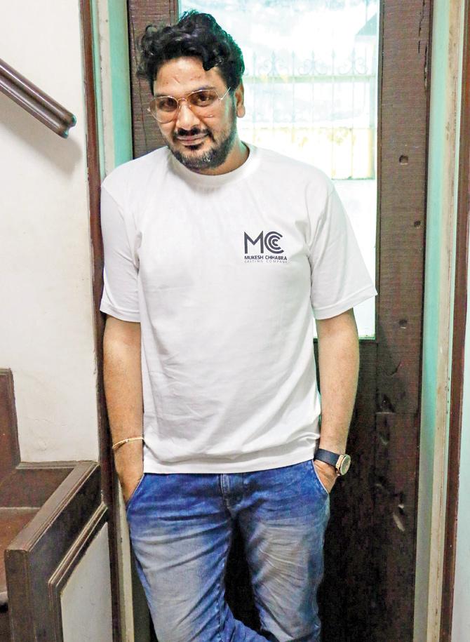 Mukesh Chabbra at his Versova office. PIC/SWARALI PUROHIT