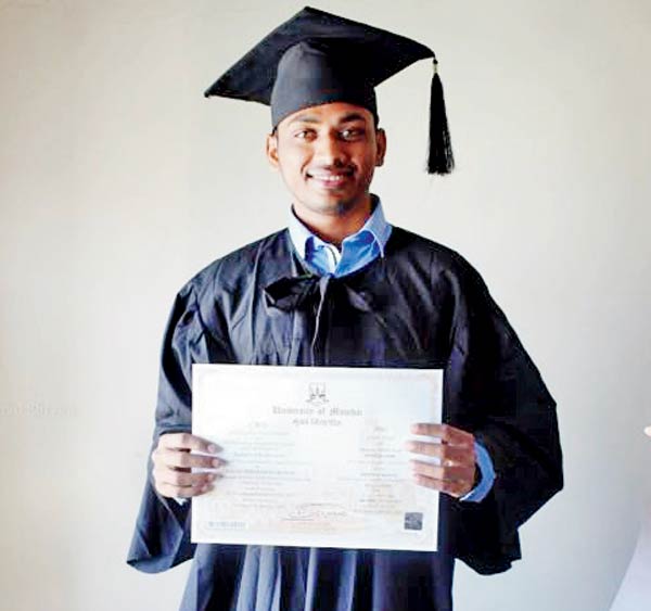 Engineering graduate Nilesh Chavan was proud to receive his certificate, until he realised it had reduced his score from a first class with distinction to just first class