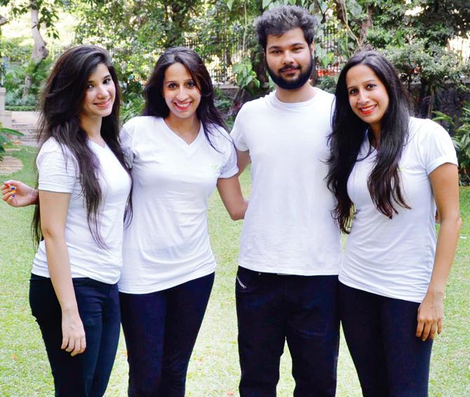 Founders  (from left) Prerna Chhabria, Aanchal Bubber Mehta, Viren Chhabria  and Sanjana Bubber