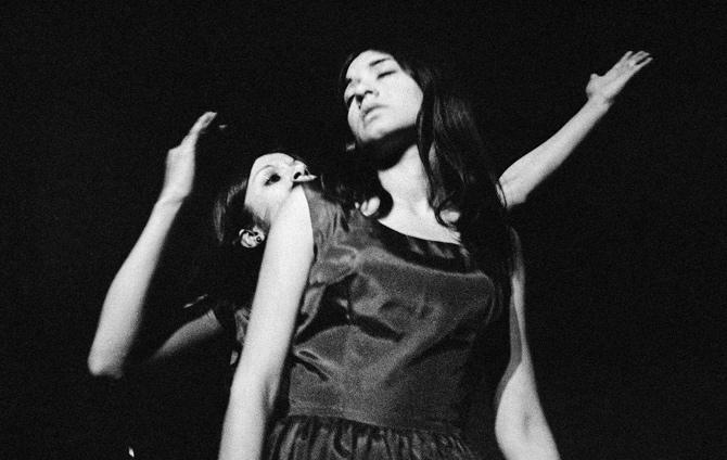 Maneka Gandhi performs in a play during her college days in Delhi. Pic courtesy/Pablo Bartholomew’s 60/60 collection