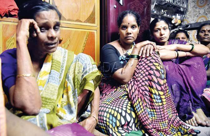 The tragic drowning has shocked Ramesh’s mother Radhika (left) and wife Kalpana (centre). Pic/Shadab Khan