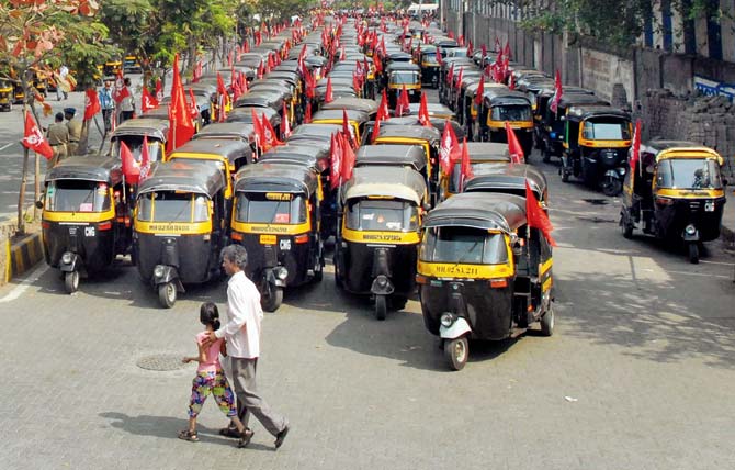 Raising an army of autos: Naturally, the safety of the public in question must take a backseat to the increase in number of rickshaws, because that statistic can then be printed in bold letters on illegal posters a few weeks before the next state elections. File pic for representation