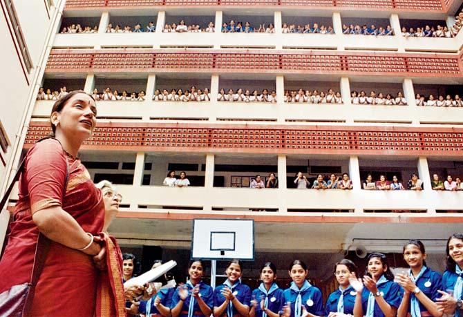 Actor Shabana Azmi took a walk down memory lane some years ago when she visited Queen Mary School