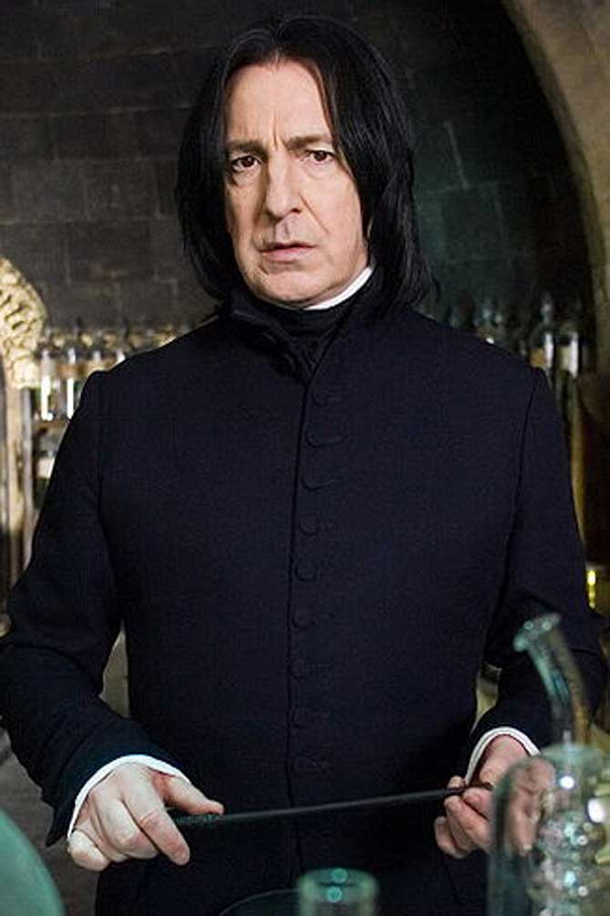 Alan Rickman as Severus Snape
