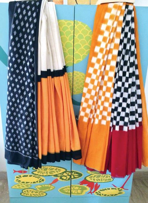 Pochampally Ikkat cotton saris