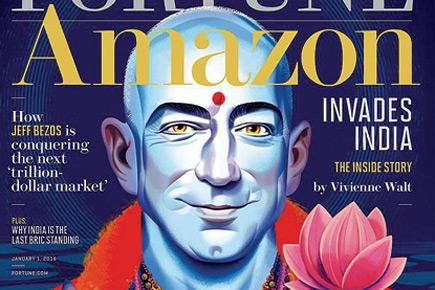 Amazon CEO on mag cover as Lord Vishnu irks NRIs