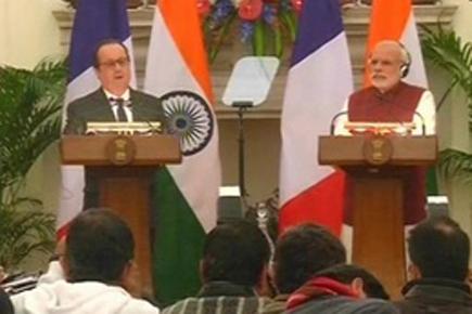 My aim is to reinforce Indo-French counter-terror cooperation: Hollande 