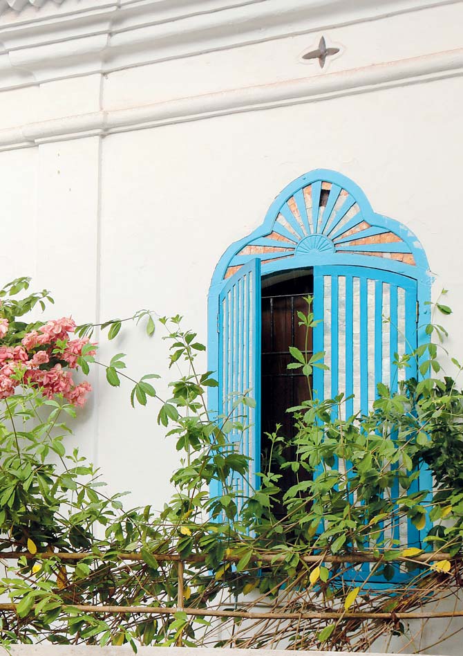 Window panes made from the shell of windowpane oysters are a recurring feature of old Goa homes. PIC/HETA PANDIT 