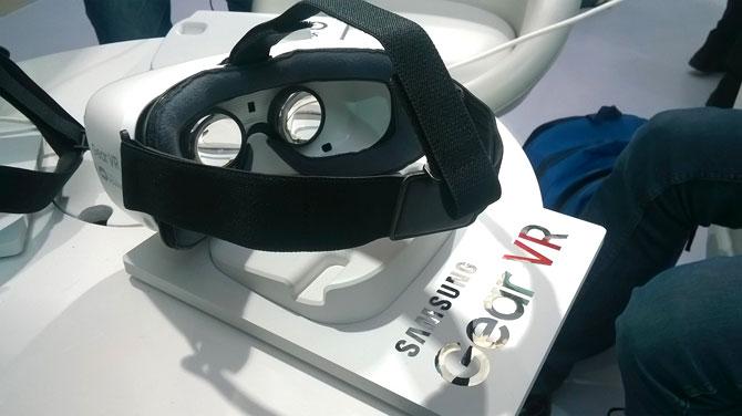 South Korean electronics giant launched its flagship virtual reality headset Gear VR to augment theri entertainment experience. Photo: IANS