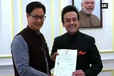 Singer Adnan Sami receives Indian citizenship certificate 