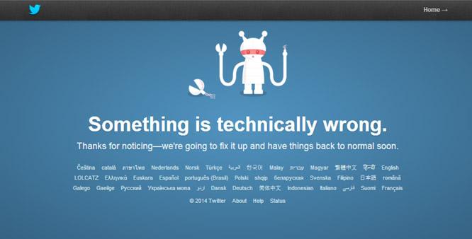 Twitter crash