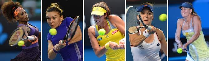 Serena, Halep, Muruguza, Radwanska and Sharapova