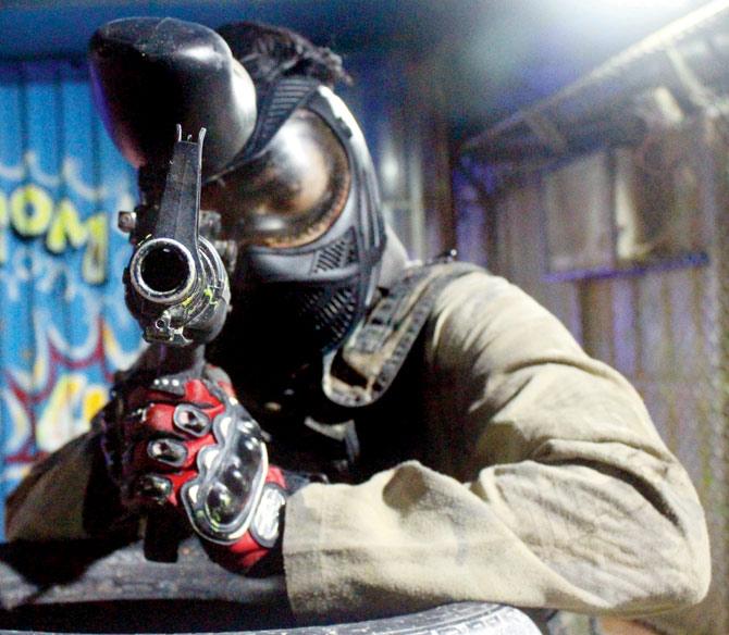 Strength, stamina and stealth will come in handy at the paintball battle. Pics/Prabhanjan Dhanu