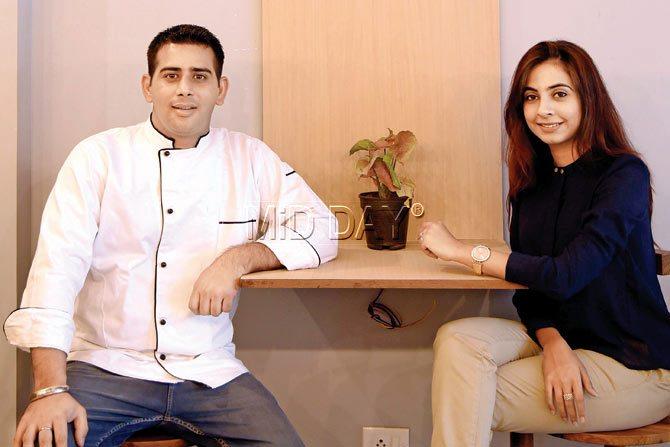 With this Bandra café, Ruchyeta Bhatia and chef Amit Sharma promise a  fare different from their earlier dessert parlour. Pic/Shadab Khan