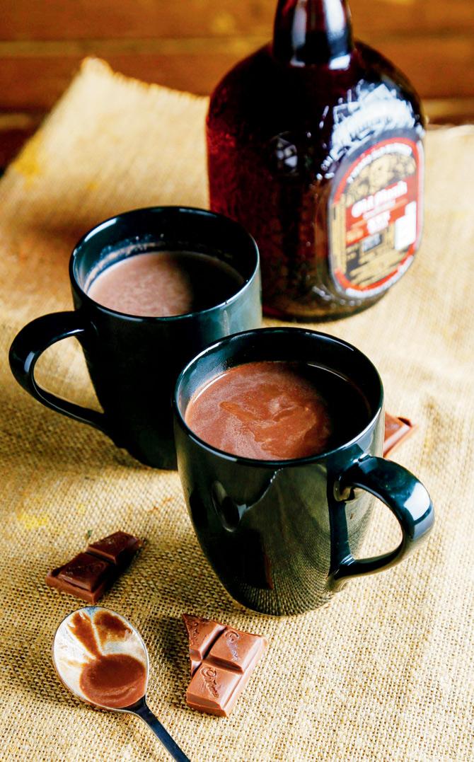 Hot Chocolate Old Monk 