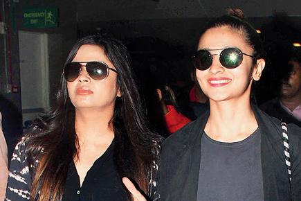 Alia Bhatt and sister Shaheen return to Mumbai from London holiday