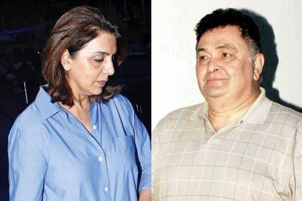 Rishi Kapoor and wife Neetu Kapoor enjoy a movie date!