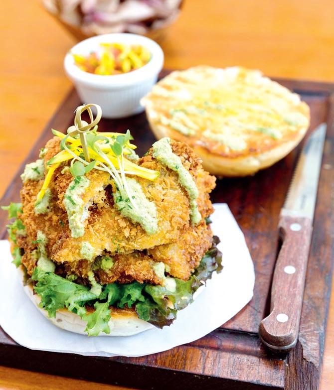 Creole Spiced Bombay Duck Burger