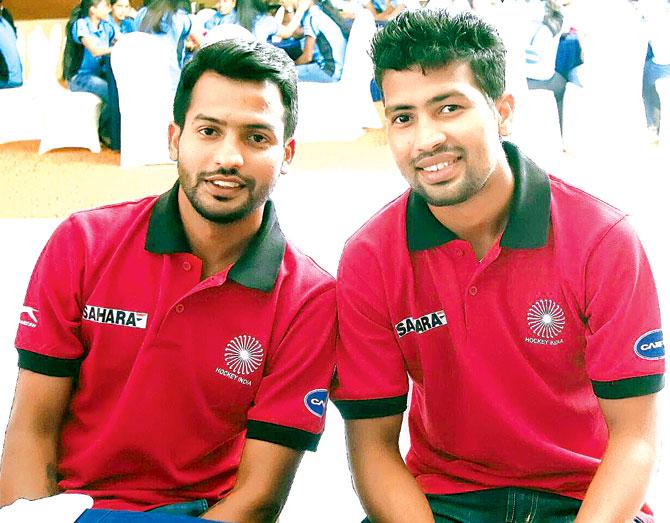 Hockey brothers: Yuvraj and Devindar Walmiki