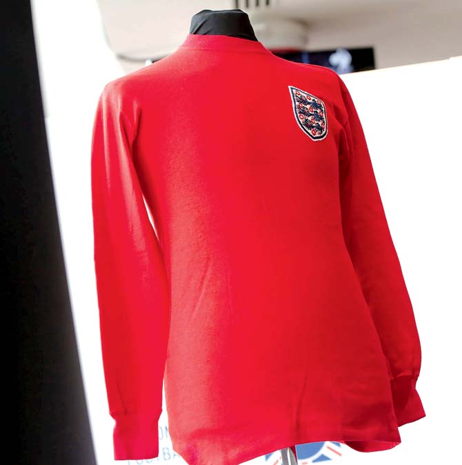 The jersey worn by England