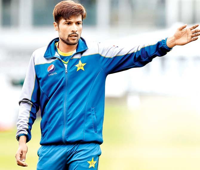 Pakistan pacer Mohammad Amir during a practice session at Lord’s in London yesterday. Pic/AFP