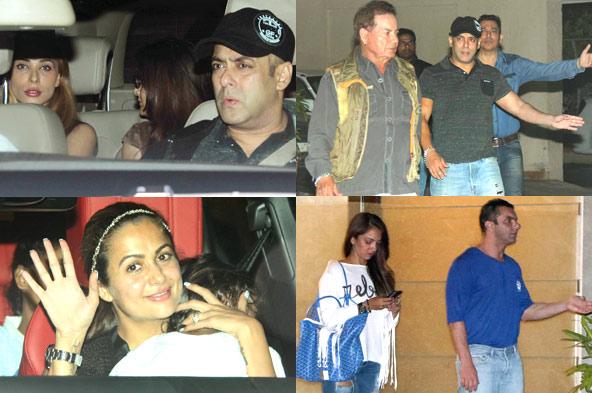 Photos: Salman Khan parties with Iulia Vantur, family at sister Alvira's home