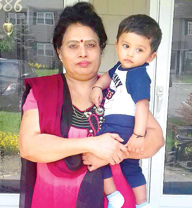 Archana with her grandson Ibhan