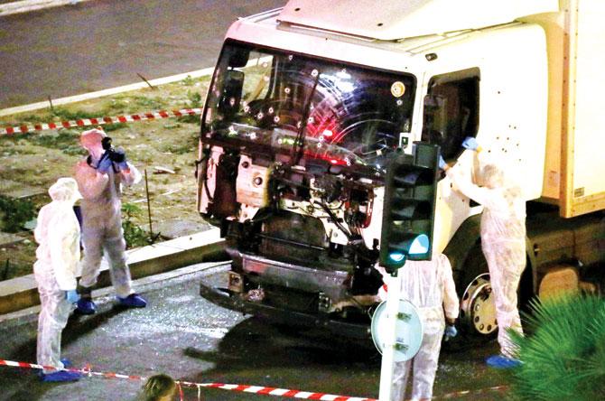Killing Machine: The 31-year-old terrorist drove this truck over 84 people. He was later shot dead
