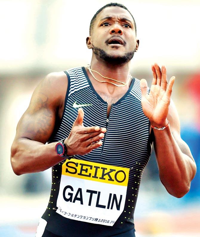 American sprinter Justin Gatlin