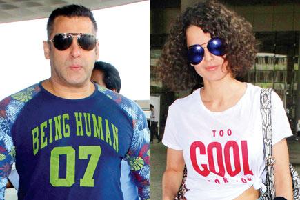 Spotted: Salman Khan and Kangana Ranaut at Mumbai airport