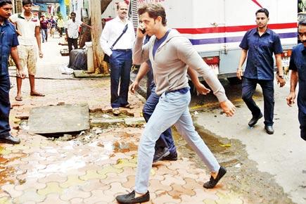Spotted: Hrithik Roshan at CST shooting for 'Kaabil'
