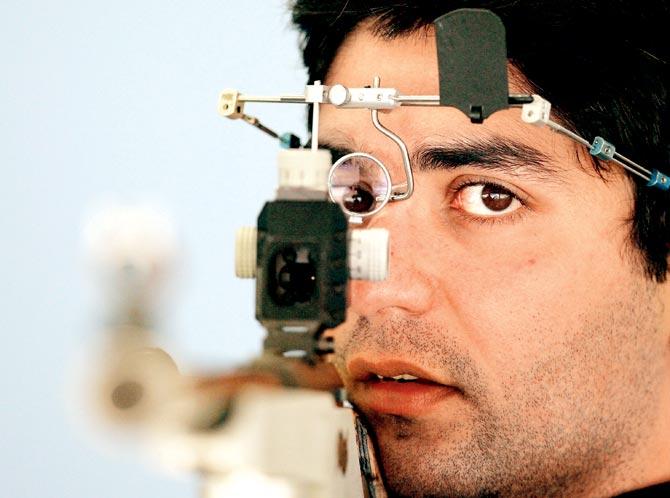 Shooter Abhinav Bindra is currently training in Munich for the upcoming Rio Games. Pic/Getty Images