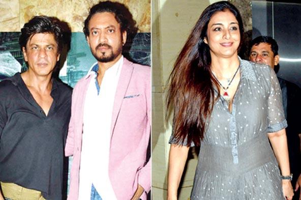 Shah Rukh Khan, Tabu watch Irrfan Khan's 'Madaari'