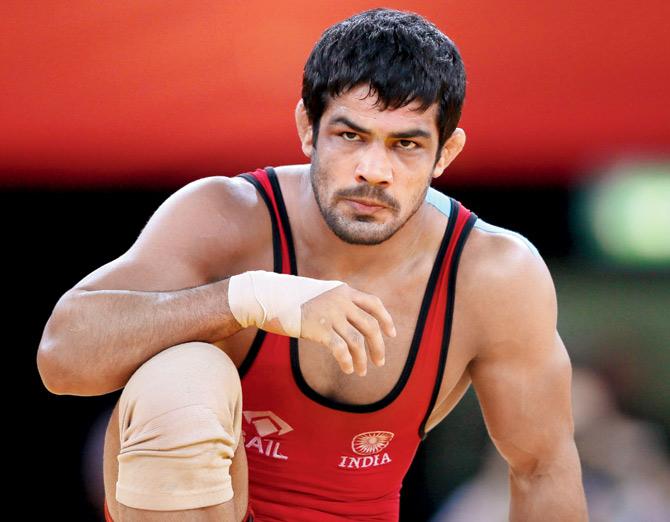 India’s two-time Olympic medal-winning wrestler Sushil Kumar. Pic/AFP