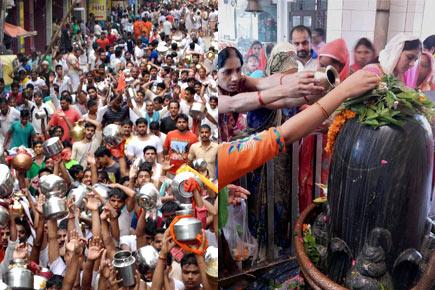 Devotees throng Lord Shiva temples on first Monday of Shravan