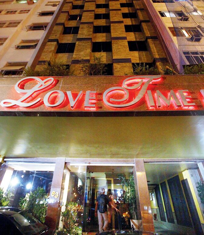 The Love Time hotel in Rio de Janeiro, Brazil. Pic/Getty Images 