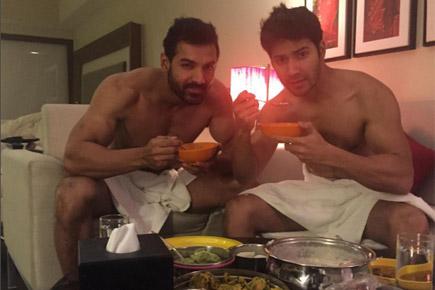 When Varun Dhawan and John Abraham had breakfast in their towels!