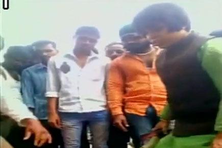 Watch video: Trupti Desai thrashes a man with sandal in public