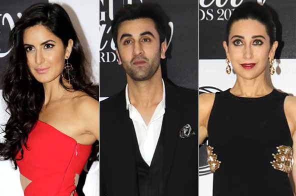Photos: Katrina Kaif, Ranbir Kapoor, Karisma Kapoor at an awards show
