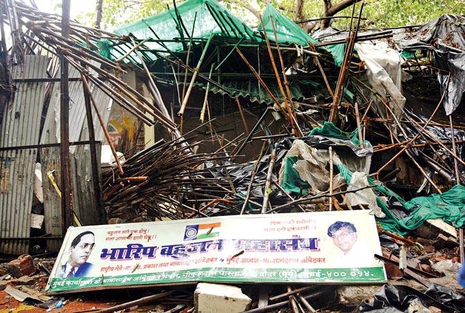 Ambedkar Bhavan was demolished in the dead of the night on June 25, sparking outrage among the Dalit community
