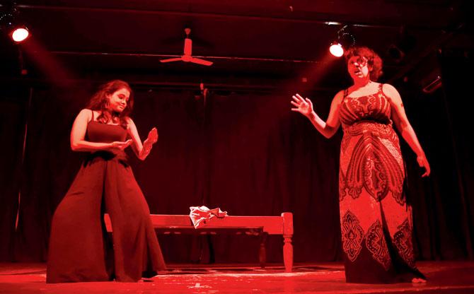 A scene from Pussy Riot, a play about a poet