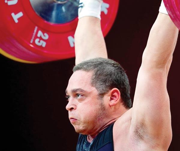 Banned Russian weightlifter Artem Okulov. Pic/Getty images 