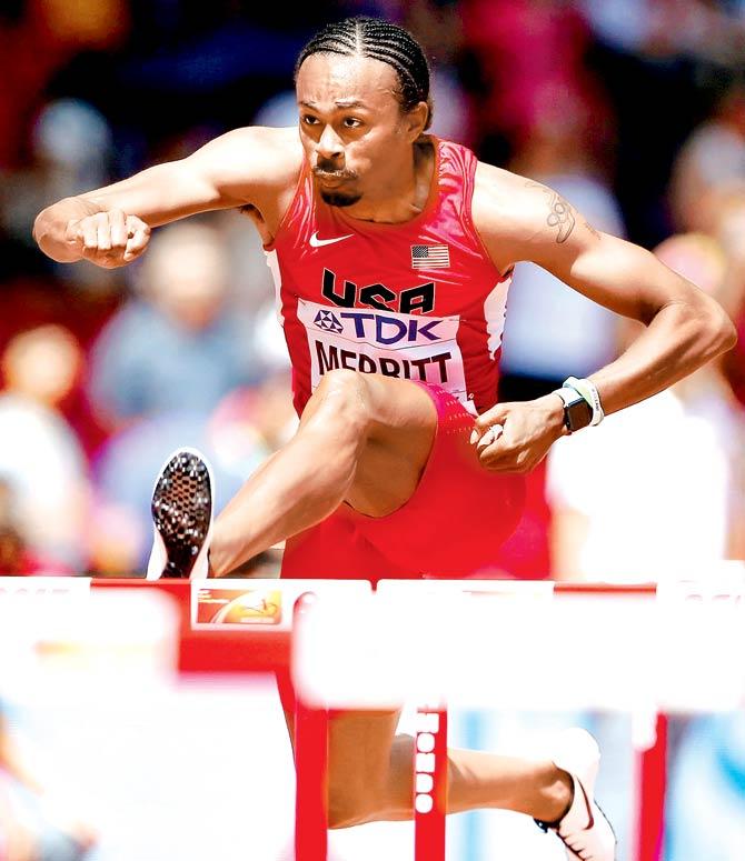 Aries Merritt underwent a kidney transplant last year, just four days after winning a bronze at the World Championships in Beijing. Pic/Getty Images