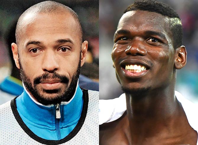 Thierry Henry and Paul Pogba